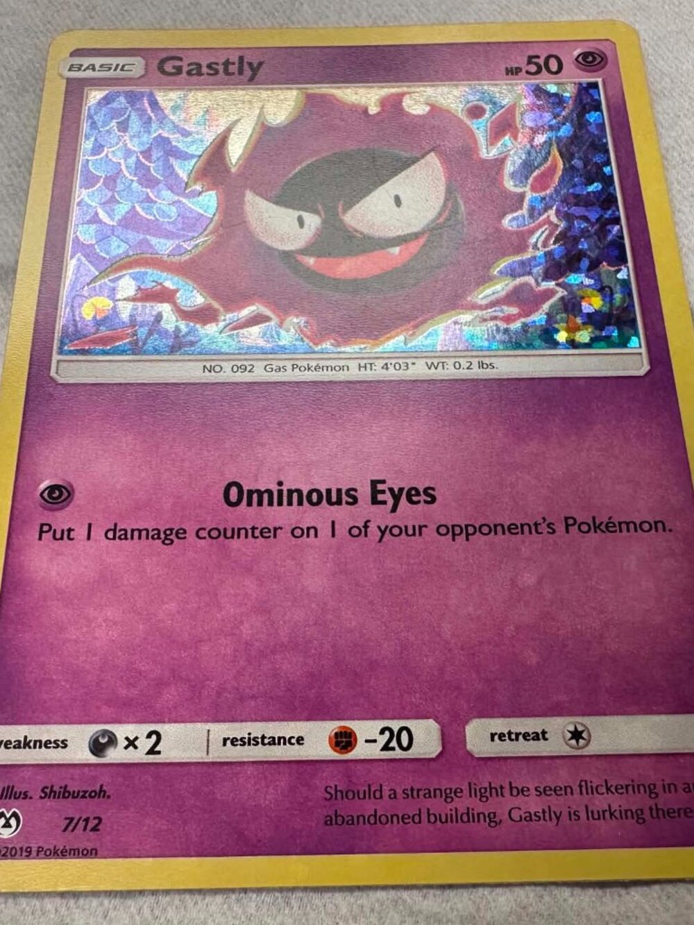 Gastly (7/12) [McDonald's Promos: 2019 Collection] Near Mint! - Picture 2 of 4